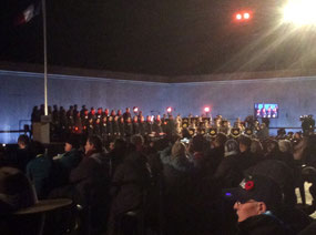 Army band and choir at Villers-Bretenneux