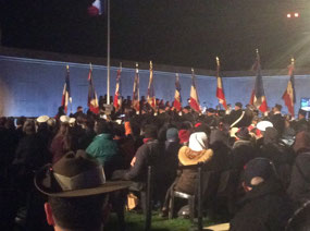 Flag parade at the Anzac Day Ceremony