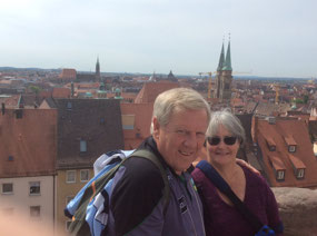 A selfie looking over old Nuremberg