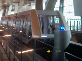 Train to terminal 2 in Doha Airport