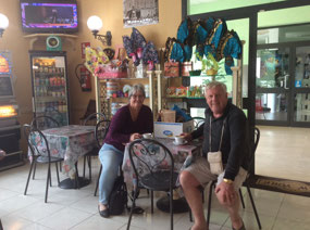 coffee at Tuscan caffe in Forcoli