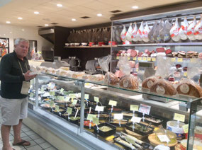 Italian deli at Forcoli Tuscany