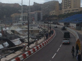 Grand Prix track in Monte Carlo