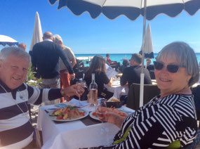 Lunch on Cote D’Azur beach