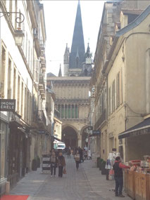 Dijon Notre Dame overlooking Rue Musette