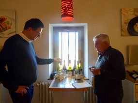  “whining” with Emmanuel at Chateau de Marsannay