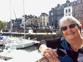 Fred relaxing at Honfleur