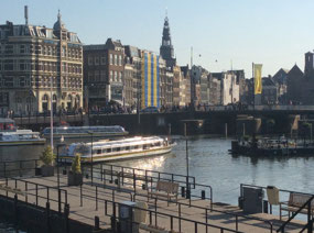 Canal near Amsterdam Centraal