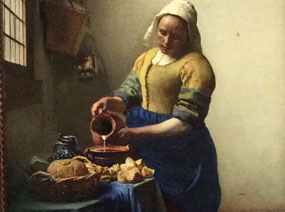 Milk maid artwork in Ruijk Museum