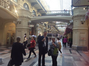 Gum shopping centre Moscow: Fred and Kiril