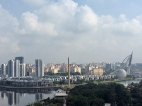 Putrajaya skyline from our hotel