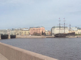 Looking across the Neva River
