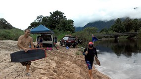 Pulling the winch Aussie style