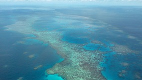 Reef views on a scenic flight