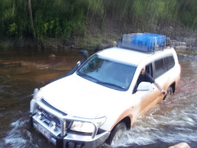 River crossing in the 4WD
