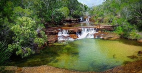 Twin Falls in Heathlands National Park