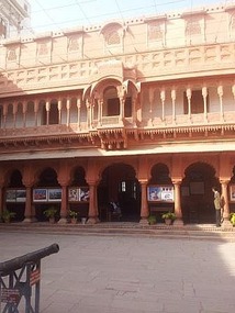 Entering the fort