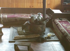 The fireplace
