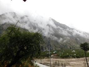 Cloud kissed mountains
