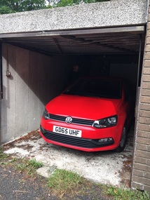 Our little red car all ready to go