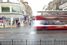 Rain in Edinburgh