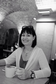 Cafe in the crypt, another big coffee. 
