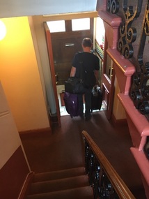 Last time down those stairs