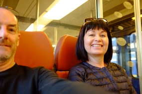 On the train