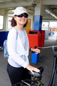 On the ferry