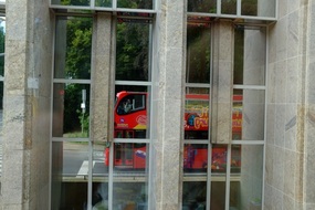 That's us on a bus