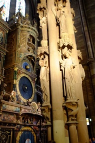 Clock in Strasbourg Cathedral