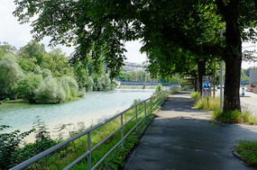 Along the river in Zurich