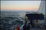 Early morning departure from the bank.