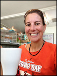 Starting the day with coffee at the Driftwood Cafe