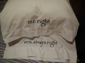Certain wedding gifts HAD to come along...
