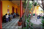 Our courtyard classroom - Courtesy of the WWW