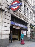 Our arrival - at the Baker St. Underground
