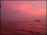Red sea at night photog's delight - Otres Beach