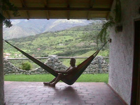 Our hostel had a great place to enjoy the views 