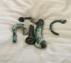 Pieces taken from a shipwreck
