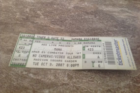 We went to see Maná.