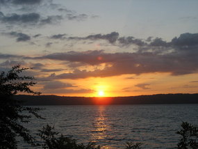 Sunset at Laguna de Opoyo