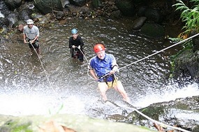 08 - Rappelling Down a Waterfall