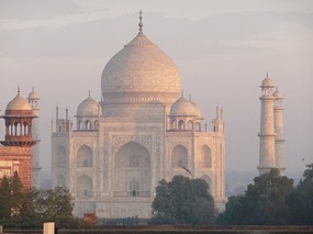 Taj Mahal at sunrise