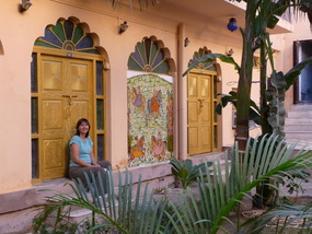 Door to Our Room at the Krishna Pradesh Haveli