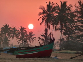 Sunrise Over Benaulim Beach