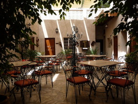 The Courtyard at our Hotel in Dubai