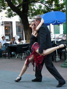 Tango Dancers in Plaza Dorrego...
