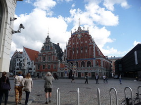 Jim Taking a Shot in Riga
