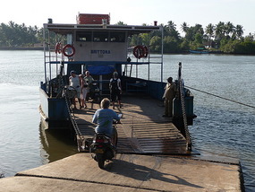 Jack Driving Onto the Ferry to Agonda Beach